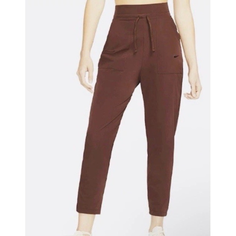 NIKE CU4603-273 Bliss Luxe 7/8 Dri-FIT Women's Training Pants Burgundy Sz Med EC
